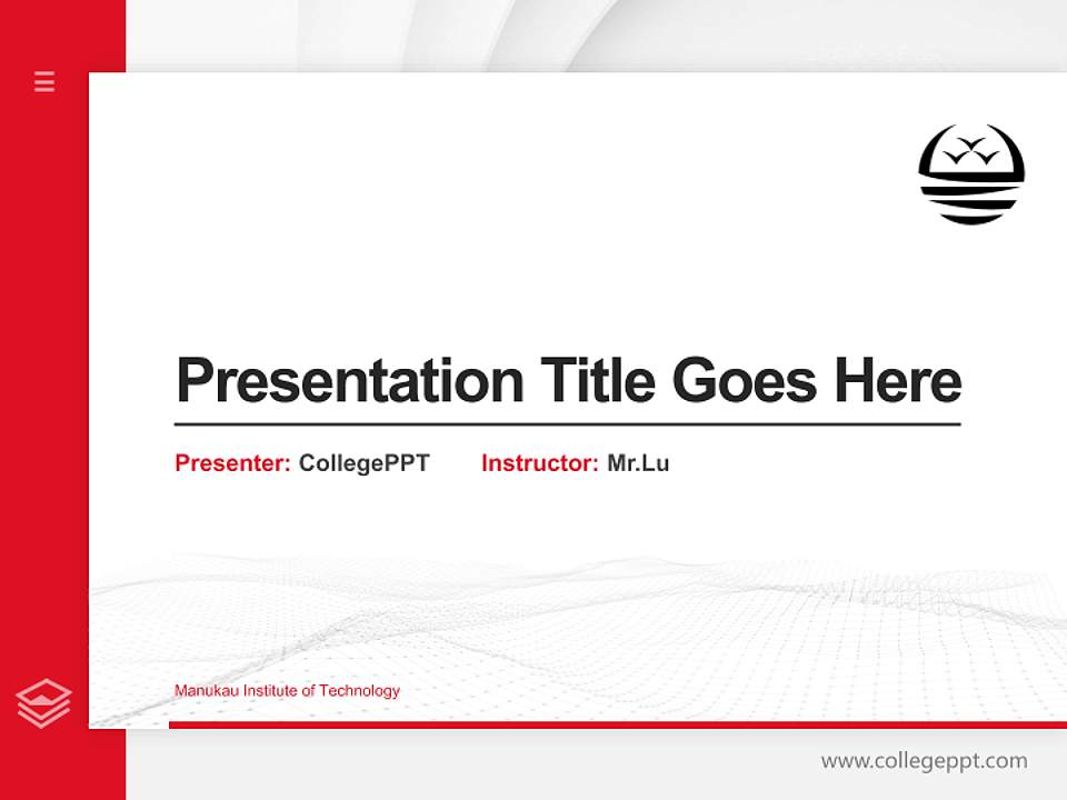 Manukau Institute of Technology Thesis Proposal/Graduation Defense PPT Template4:3 ratio PPT effect preview image5