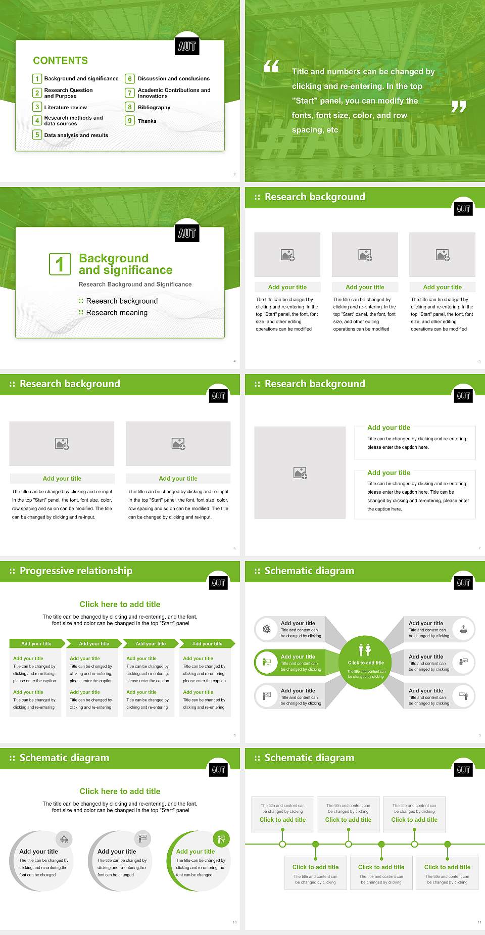 Auckland University of Technology Graduation Thesis Defense PPT Template4:3 ratio PPT effect preview image2