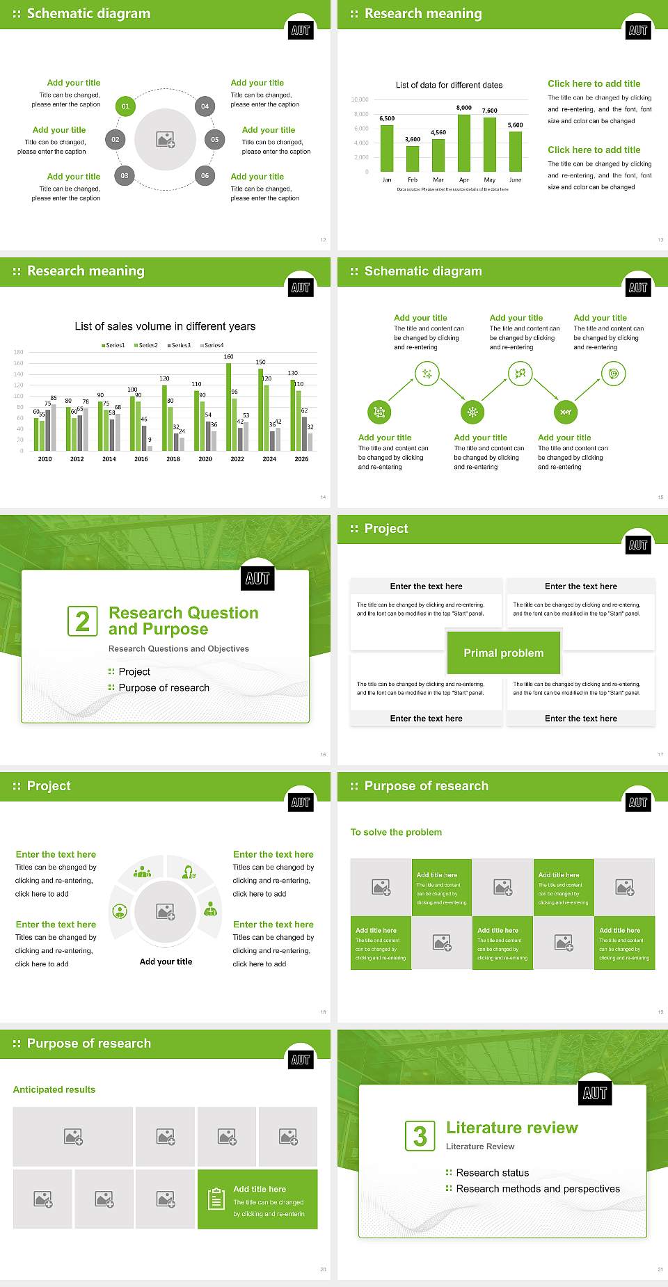 Auckland University of Technology Graduation Thesis Defense PPT Template4:3 ratio PPT effect preview image3