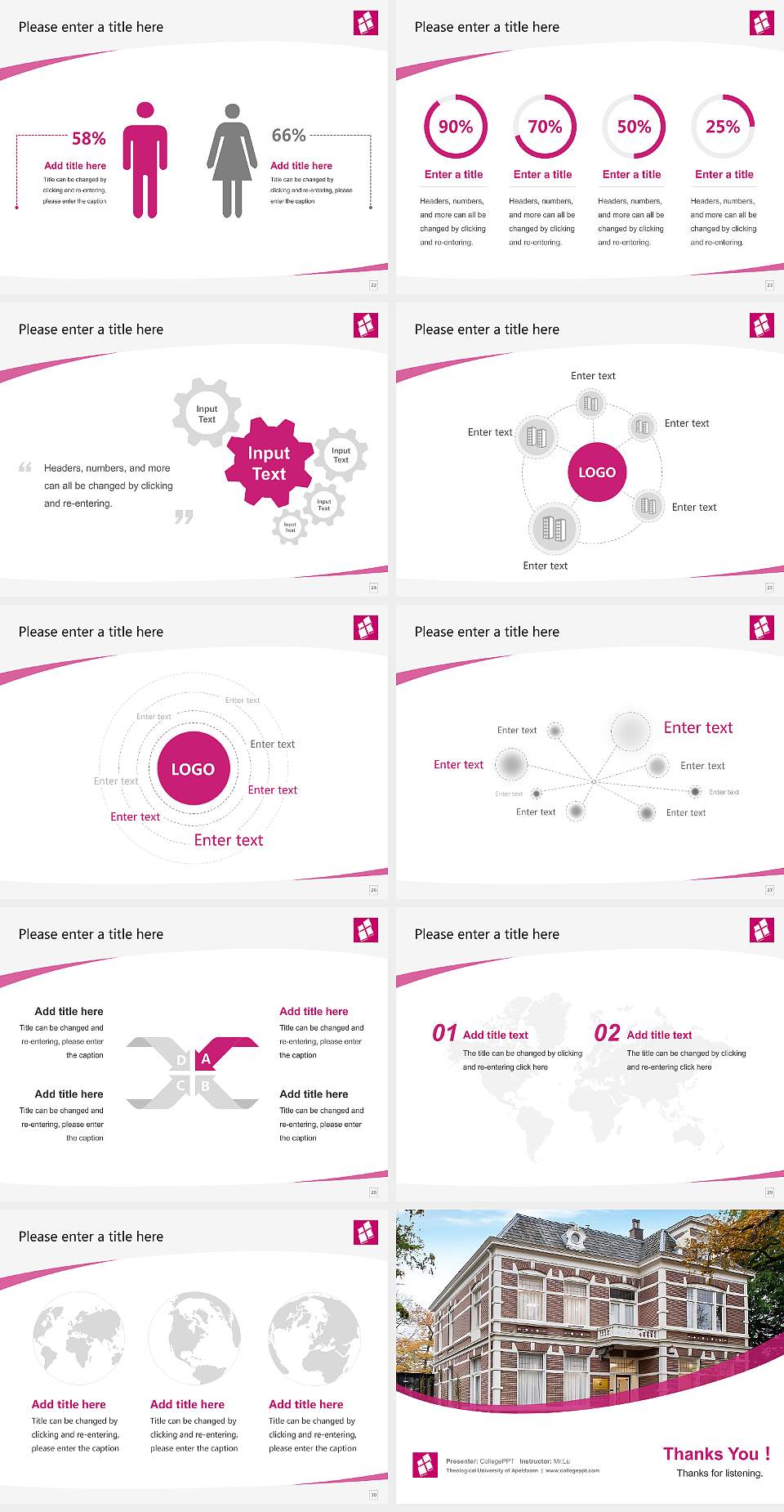 Theological University of Apeldoorn Course/Courseware Creation PPT Template4:3 ratio PPT effect preview image4