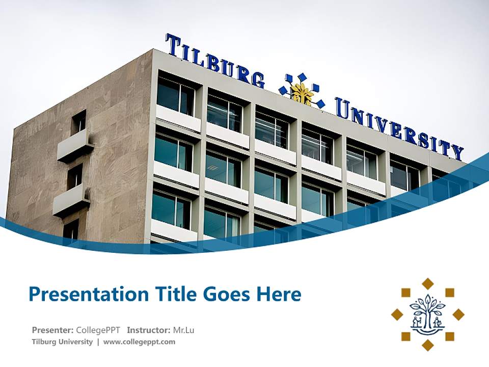 Tilburg University Course/Courseware Creation PPT Template4:3 ratio PPT effect preview image5