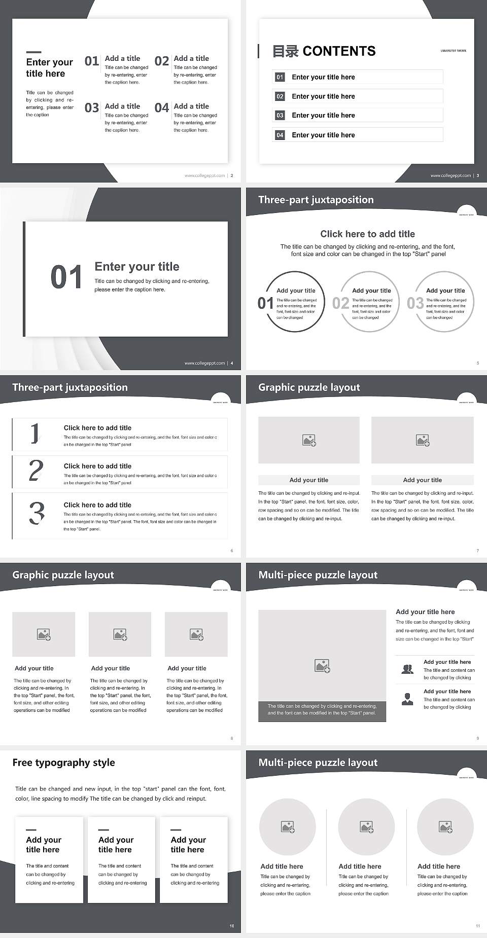 University of Twente Academic Presentation/Research Findings Report PPT Template4:3 ratio PPT effect preview image2