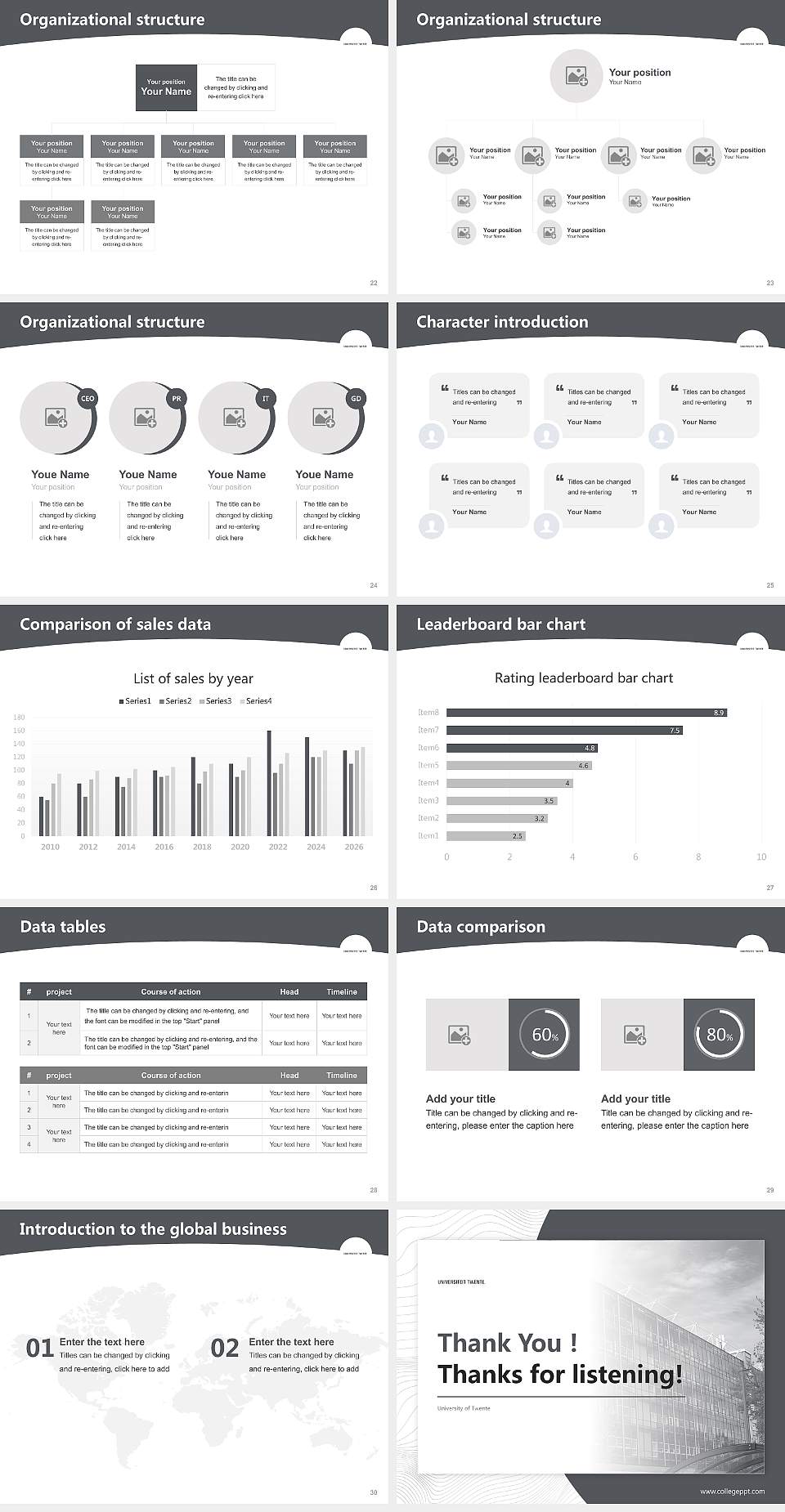 University of Twente Academic Presentation/Research Findings Report PPT Template4:3 ratio PPT effect preview image4