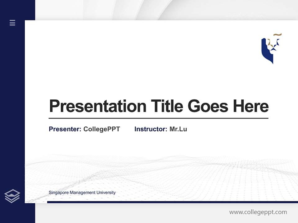 Singapore Management University Thesis Proposal/Graduation Defense PPT Template4:3 ratio PPT effect preview image5
