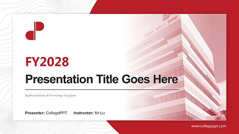 DigiPen Institute of Technology Singapore Academic Presentation/Research Findings Report PPT Template