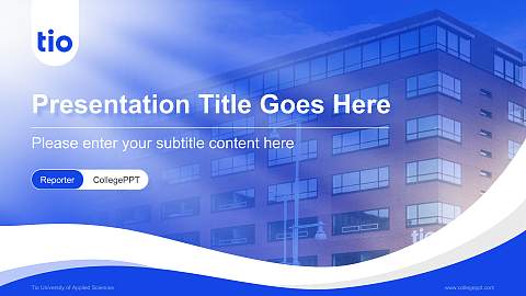 Tio University of Applied Sciences Lecture Sharing and Networking Event PPT Template