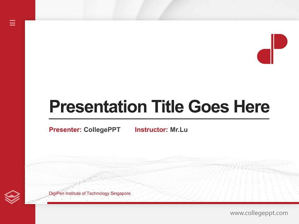 DigiPen Institute of Technology Singapore Thesis Proposal/Graduation Defense PPT Template4:3 ratio PPT effect preview image5