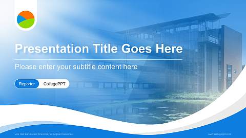Van Hall Larenstein, University of Applied Sciences Lecture Sharing and Networking Event PPT Template