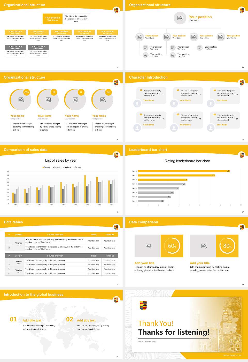 Nyenrode Business University Academic Presentation/Research Findings Report PPT Template16:9 ratio PPT effect preview image4
