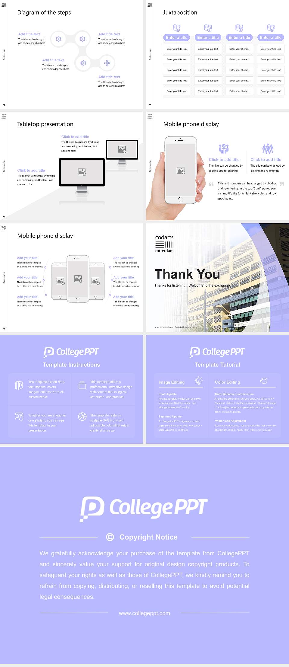 Codarts University for the Arts Competition/Entrepreneurship Contest PPT Template4:3 ratio PPT effect preview image9