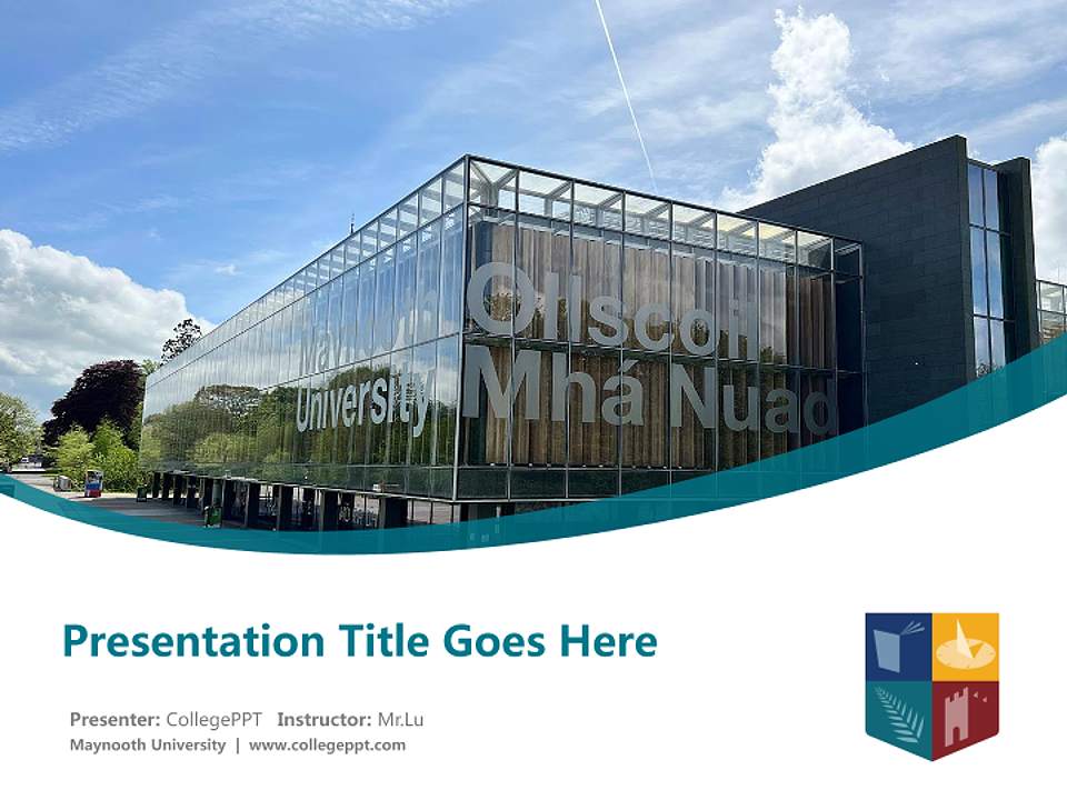 Maynooth University Course/Courseware Creation PPT Template4:3 ratio PPT effect preview image5