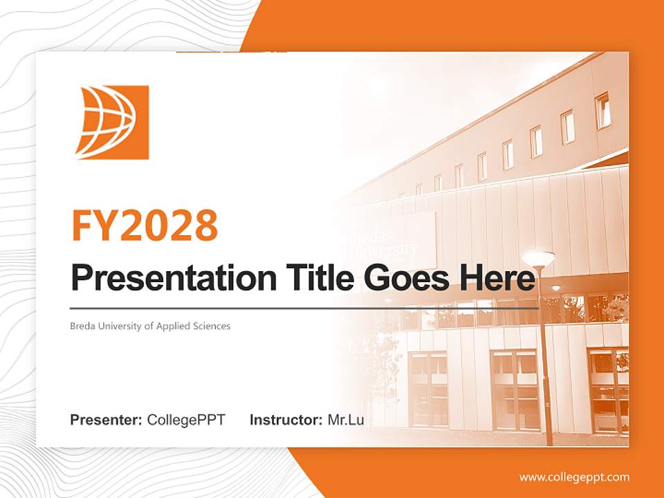 Breda University of Applied Sciences Academic Presentation/Research Findings Report PPT Template4:3 ratio PPT effect preview image5