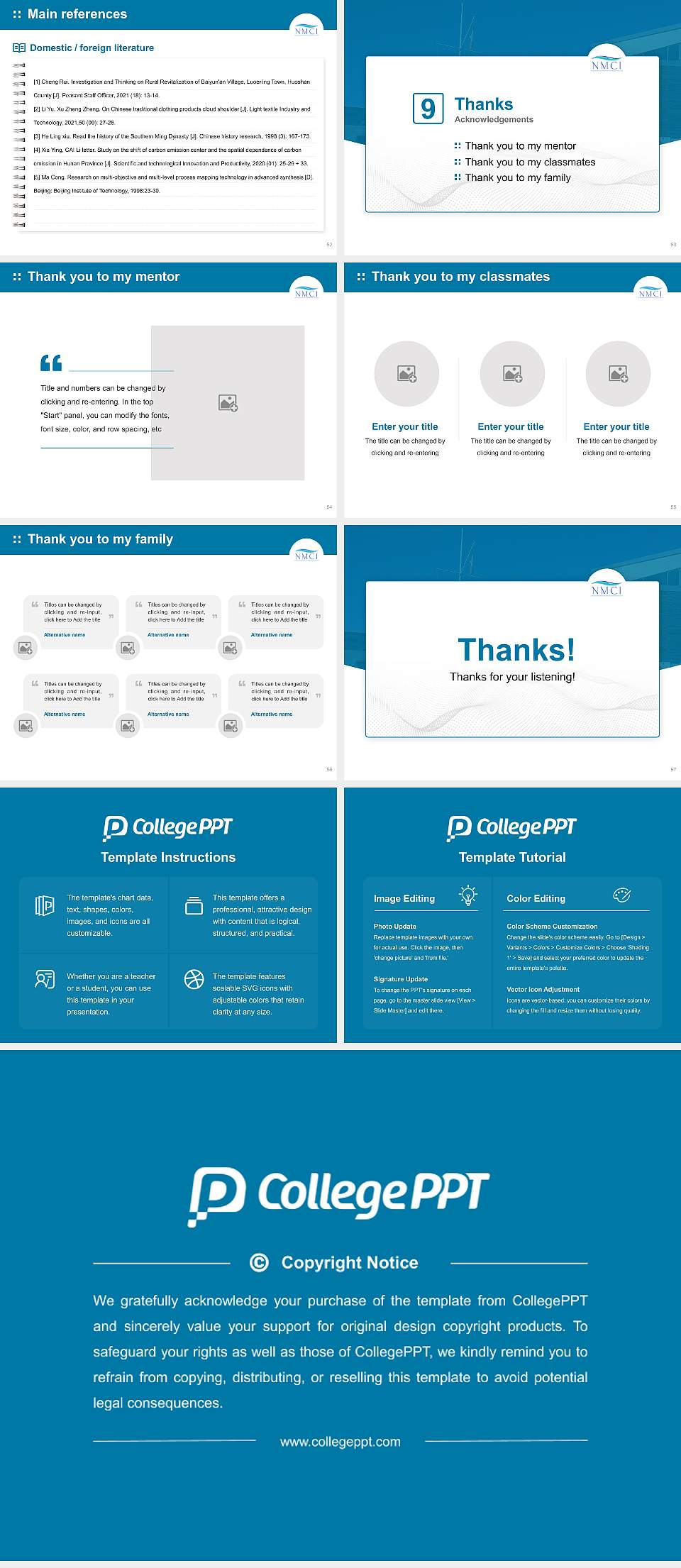 National Maritime College of Ireland Graduation Thesis Defense PPT Template4:3 ratio PPT effect preview image7
