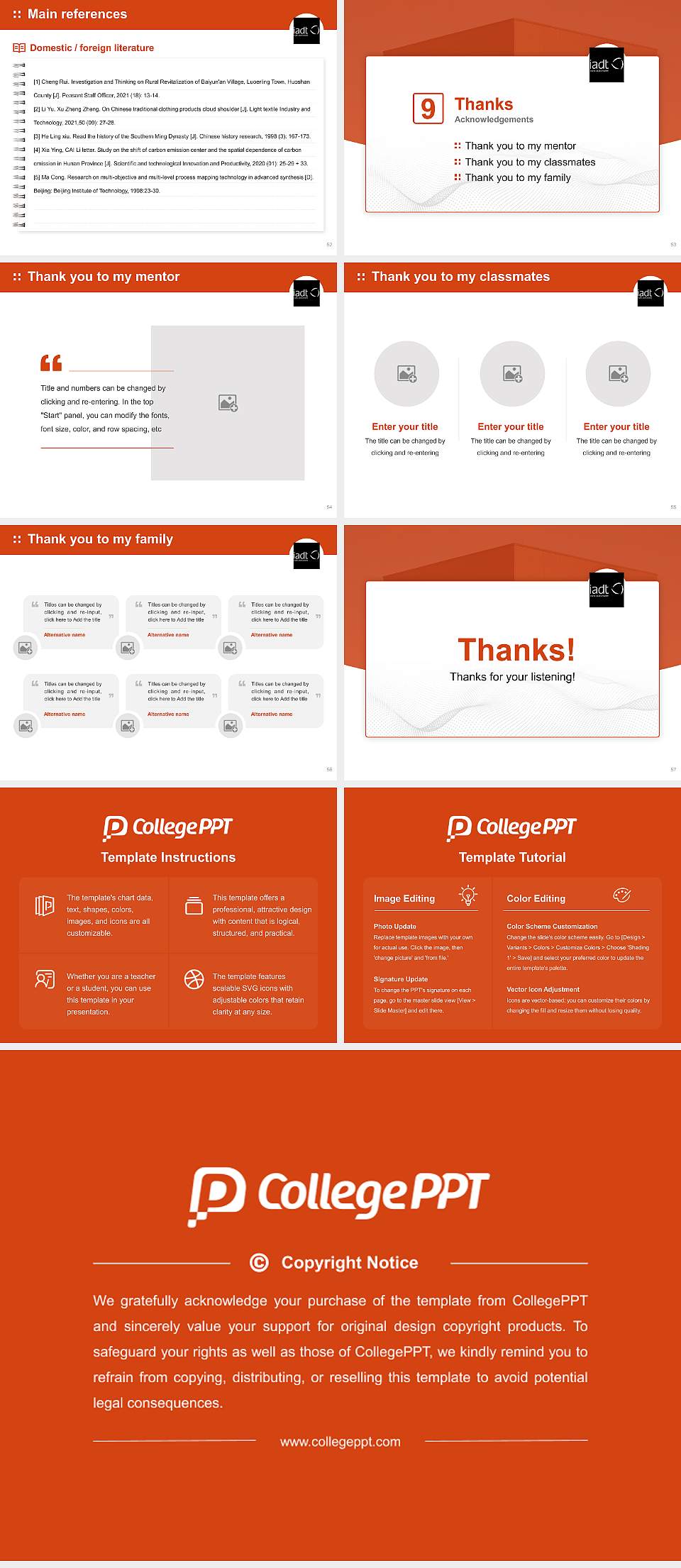 Dun Laoghaire Institute of Art, Design and Technology Graduation Thesis Defense PPT Template4:3 ratio PPT effect preview image7