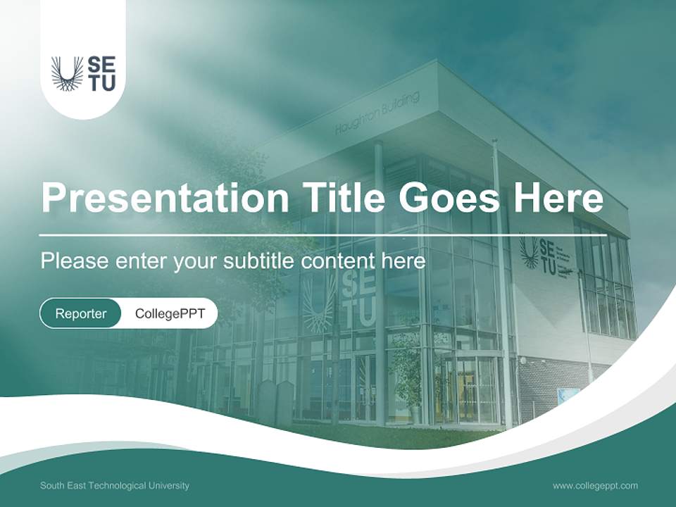 South East Technological University Lecture Sharing and Networking Event PPT Template4:3 ratio PPT effect preview image4