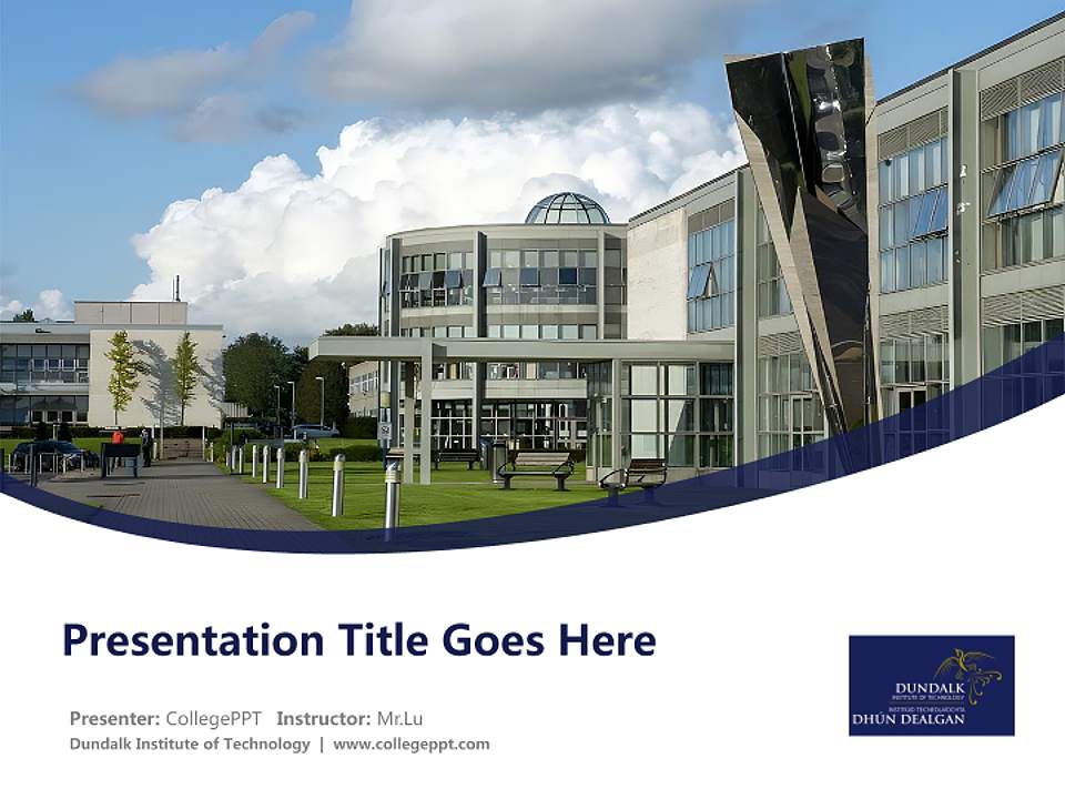 Dundalk Institute of Technology Course/Courseware Creation PPT Template4:3 ratio PPT effect preview image5