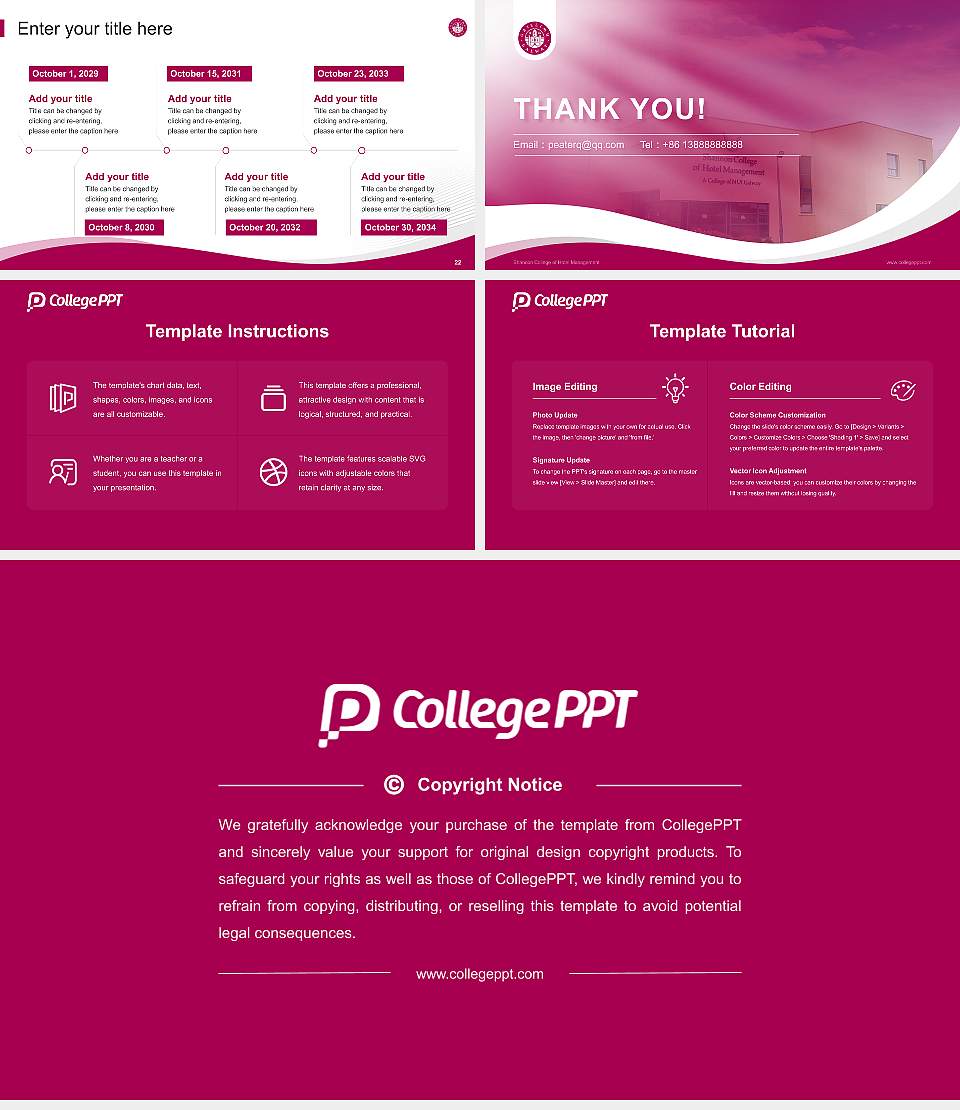 Shannon College of Hotel Management Lecture Sharing and Networking Event PPT Template16:9 ratio PPT effect preview image4