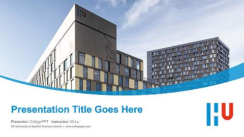 HU University of Applied Sciences Utrecht Course/Courseware Creation PPT Template