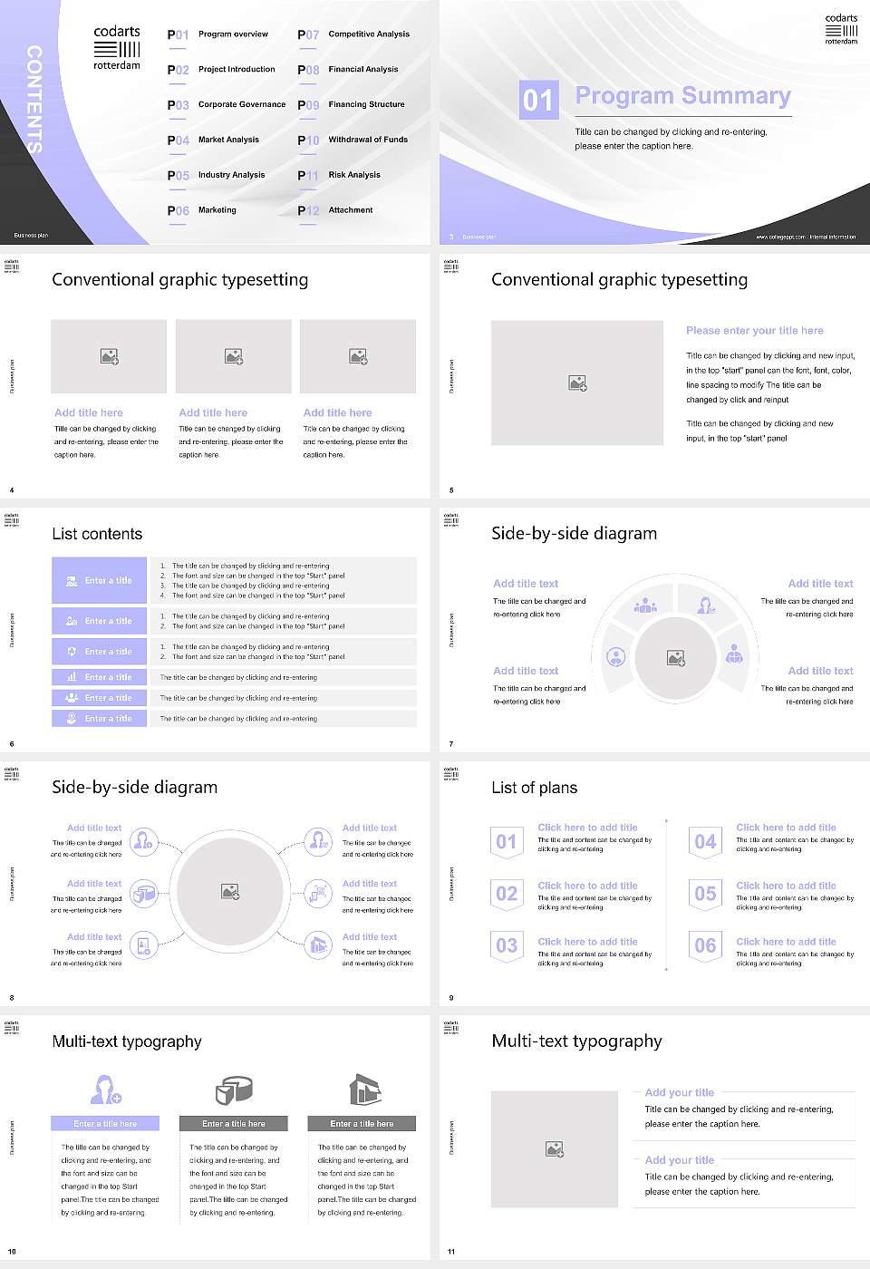 Codarts University for the Arts Competition/Entrepreneurship Contest PPT Template16:9 ratio PPT effect preview image2