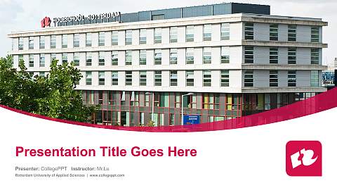 Rotterdam University of Applied Sciences Course/Courseware Creation PPT Template