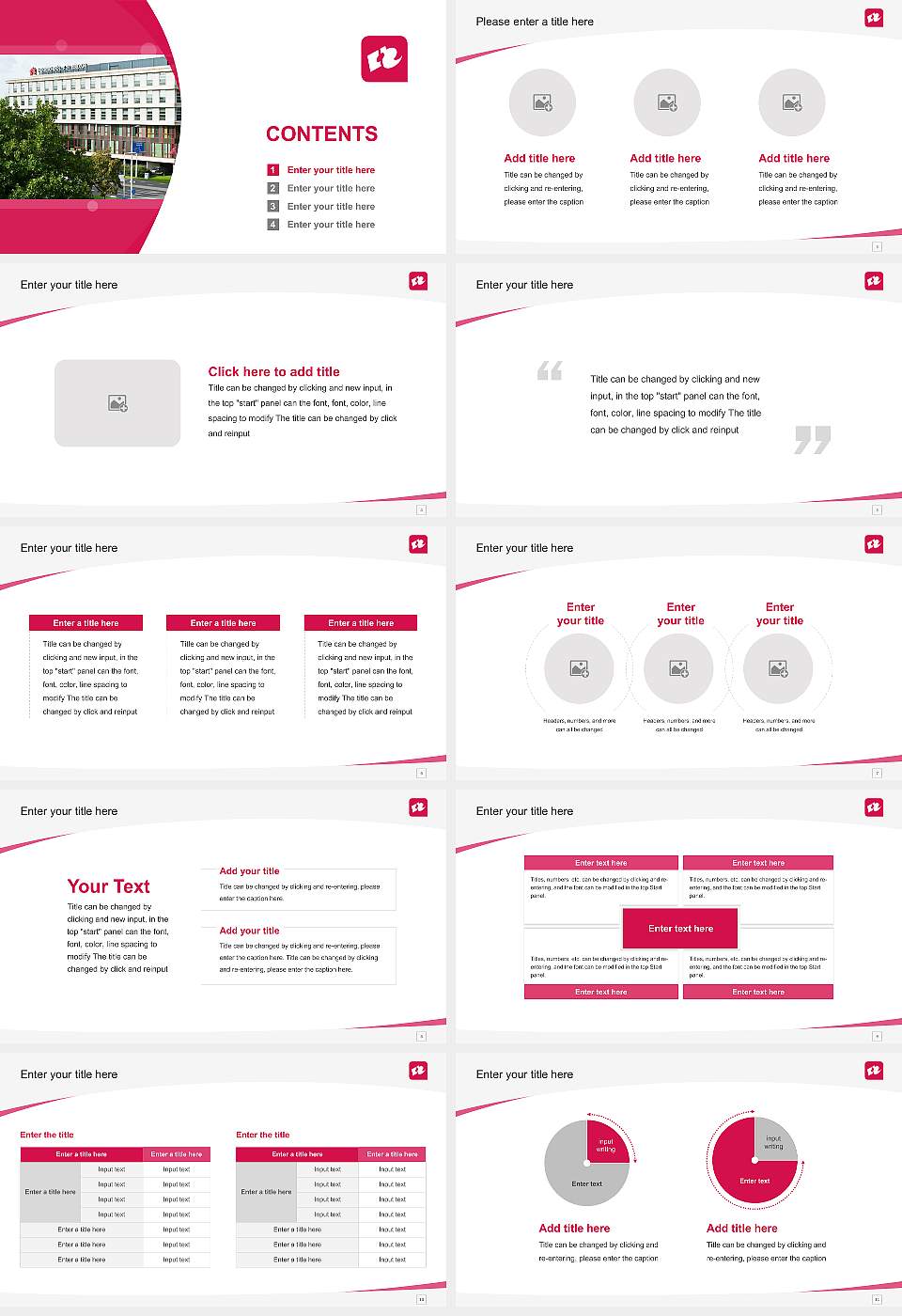 Rotterdam University of Applied Sciences Course/Courseware Creation PPT Template16:9 ratio PPT effect preview image2