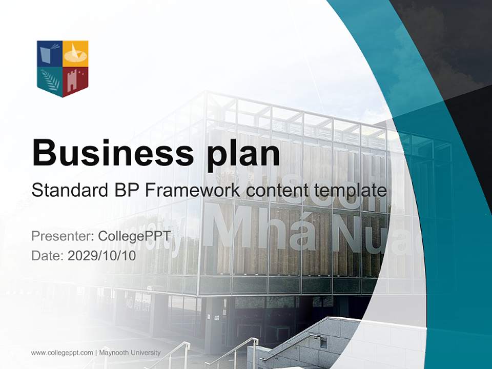Maynooth University Competition/Entrepreneurship Contest PPT Template4:3 ratio PPT effect preview image9