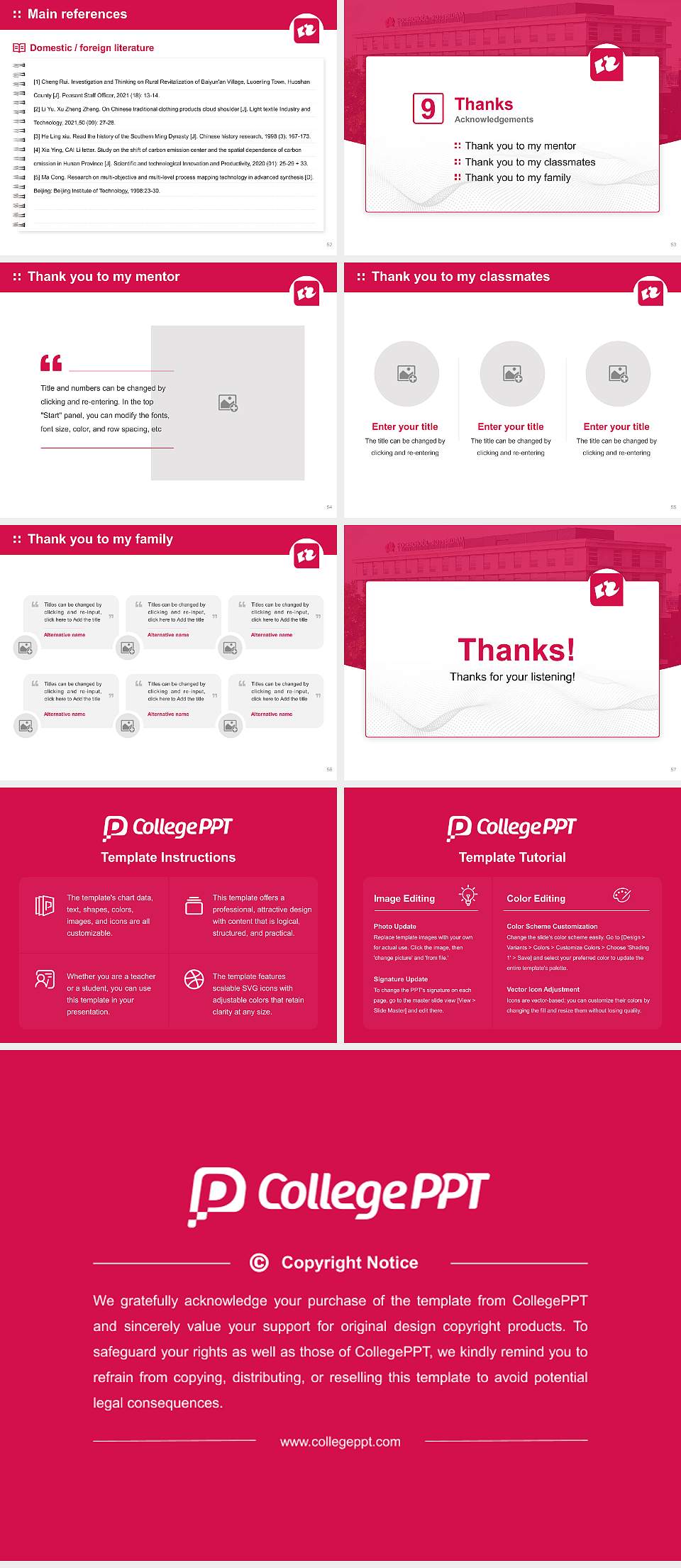 Rotterdam University of Applied Sciences Graduation Thesis Defense PPT Template4:3 ratio PPT effect preview image7