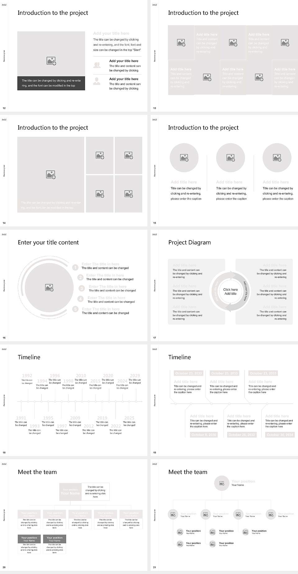 ArtEZ University of the Arts Competition/Entrepreneurship Contest PPT Template4:3 ratio PPT effect preview image3