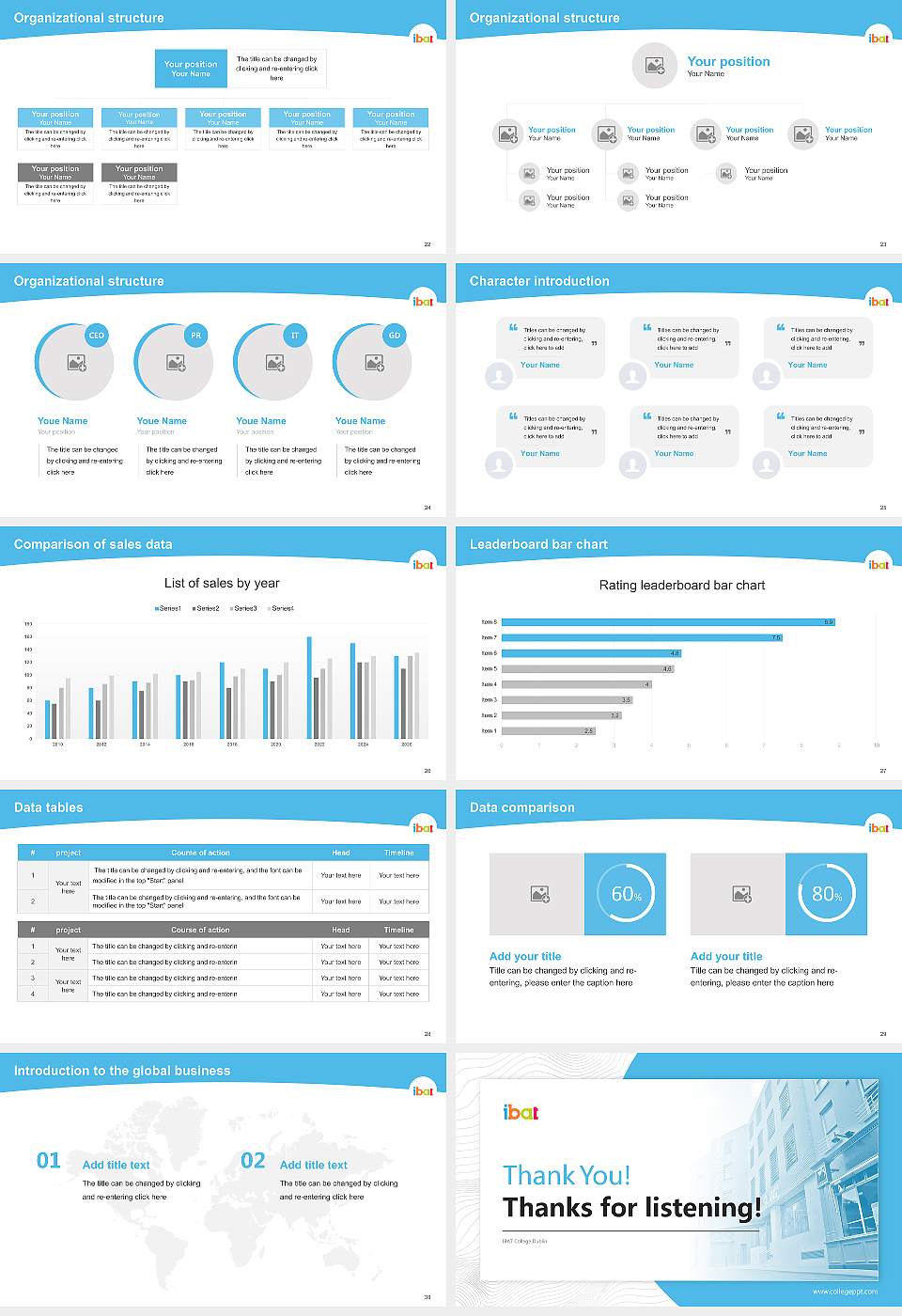 IBAT College Dublin Academic Presentation/Research Findings Report PPT Template16:9 ratio PPT effect preview image4