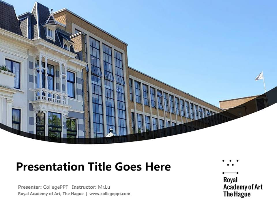 Royal Academy of Art, The Hague Course/Courseware Creation PPT Template4:3 ratio PPT effect preview image5