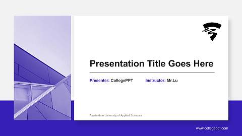 Amsterdam University of Applied Sciences General Purpose PPT Template
