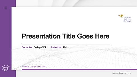 National College of Ireland Thesis Proposal/Graduation Defense PPT Template