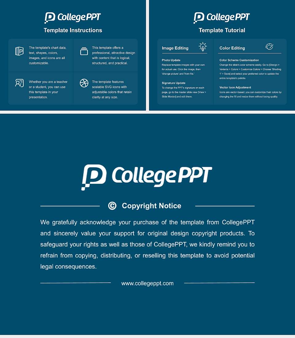 Technological University Dublin Course/Courseware Creation PPT Template4:3 ratio PPT effect preview image5