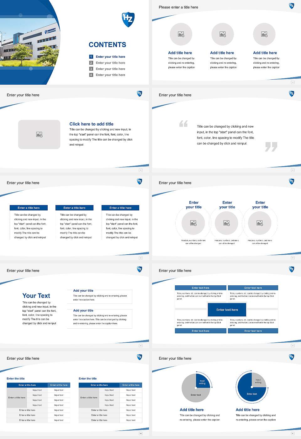 HZ University of Applied Sciences Course/Courseware Creation PPT Template16:9 ratio PPT effect preview image2