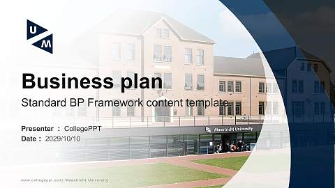 Maastricht University Competition/Entrepreneurship Contest PPT Template