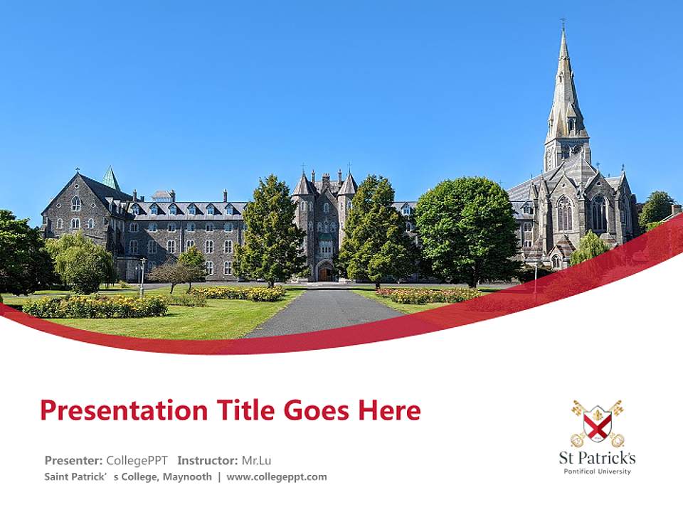 Saint Patrick’s College, Maynooth Course/Courseware Creation PPT Template4:3 ratio PPT effect preview image5