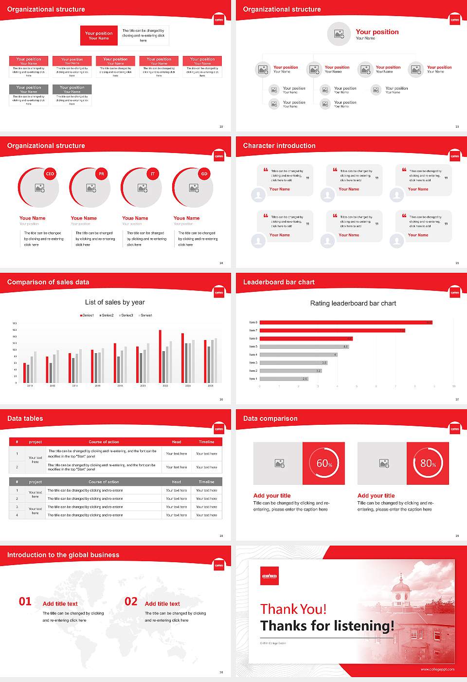 Griffith College Dublin Academic Presentation/Research Findings Report PPT Template16:9 ratio PPT effect preview image4