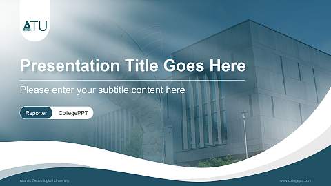 Atlantic Technological University Lecture Sharing and Networking Event PPT Template