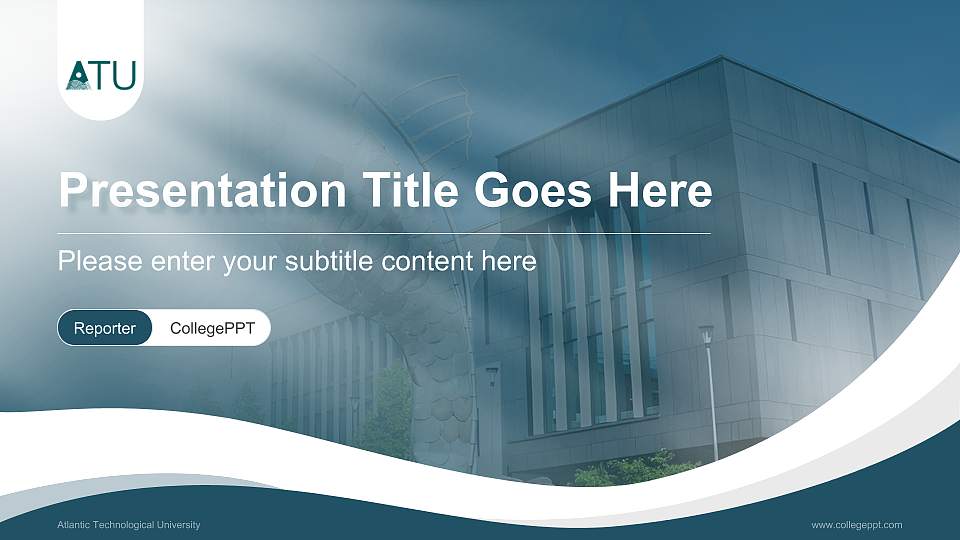 Atlantic Technological University Lecture Sharing and Networking Event PPT Template16:9 ratio PPT effect preview image