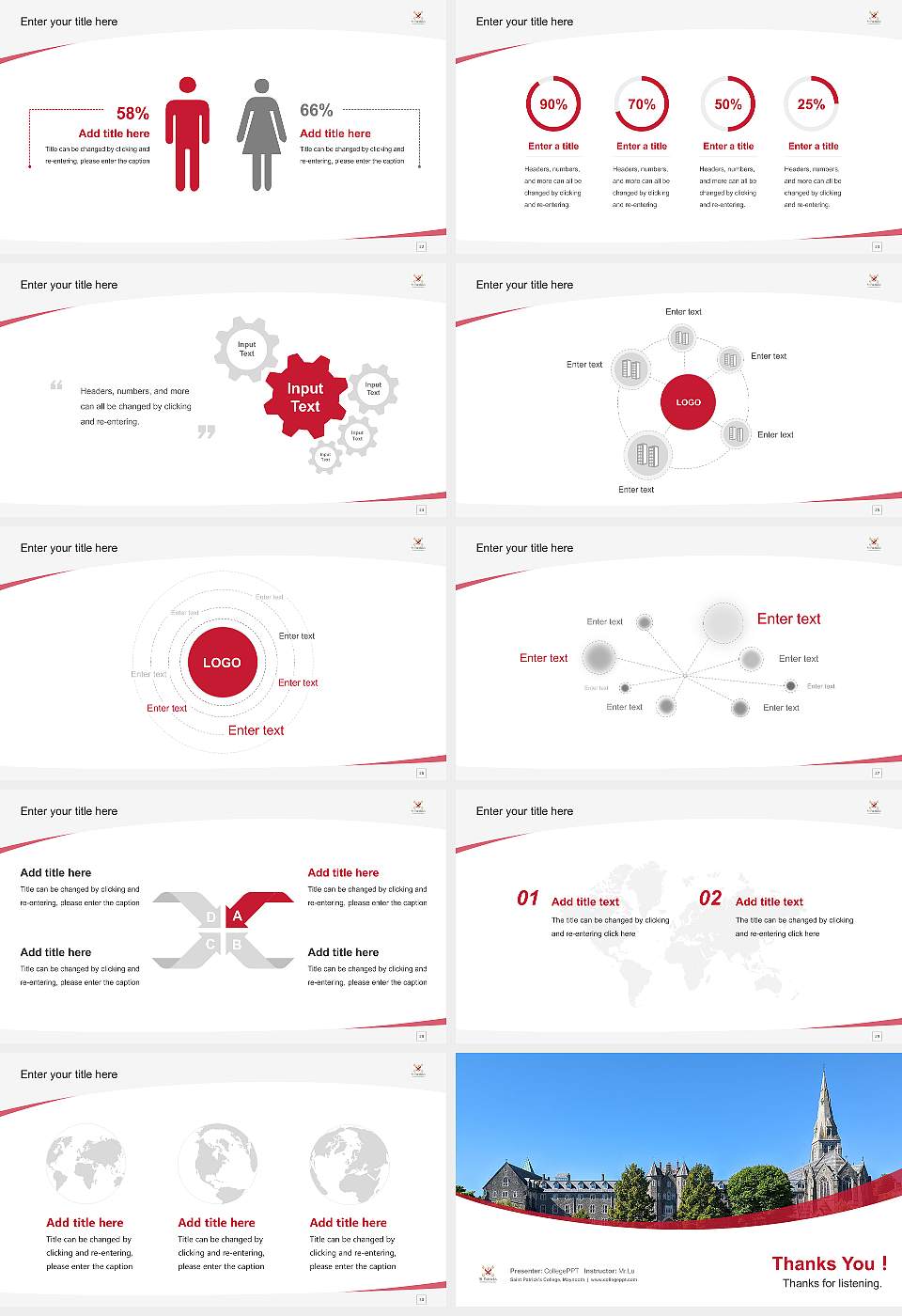 Saint Patrick’s College, Maynooth Course/Courseware Creation PPT Template16:9 ratio PPT effect preview image4