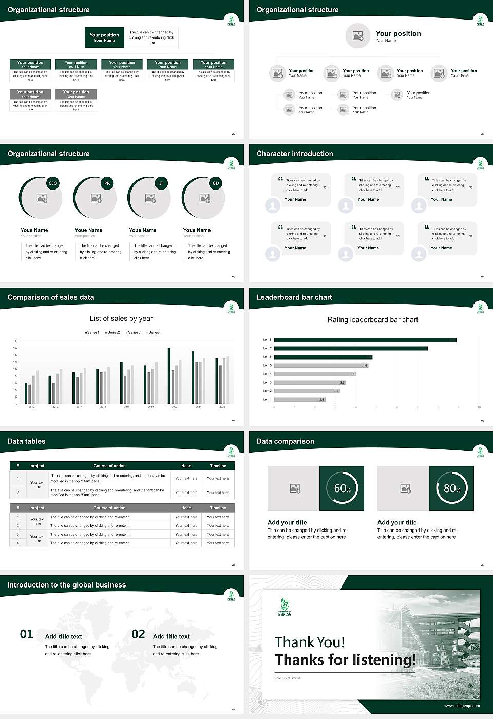 University of Limerick Academic Presentation/Research Findings Report PPT Template16:9 ratio PPT effect preview image4