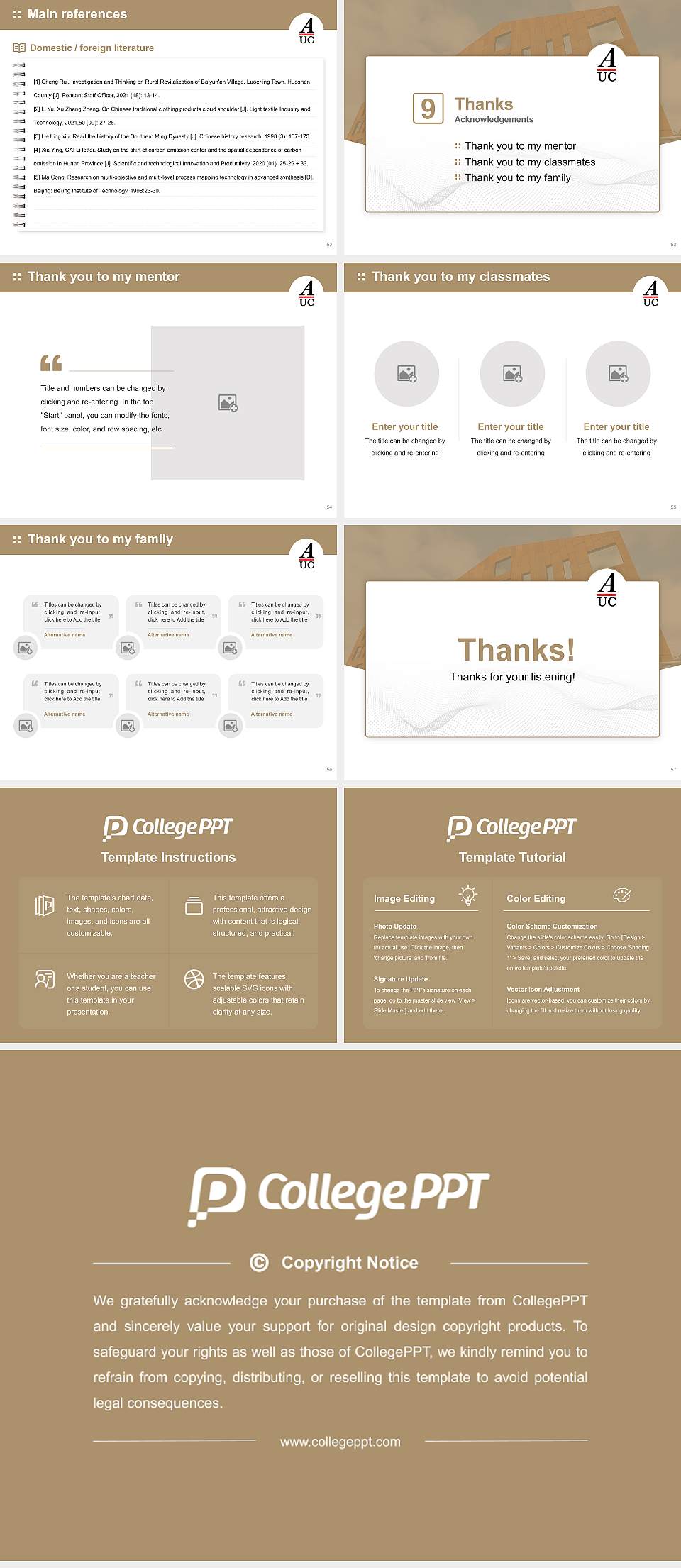 Amsterdam University College Graduation Thesis Defense PPT Template4:3 ratio PPT effect preview image7