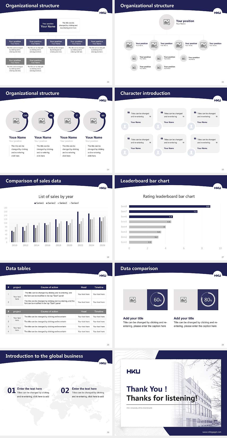 HKU University of the Arts Utrecht Academic Presentation/Research Findings Report PPT Template4:3 ratio PPT effect preview image4