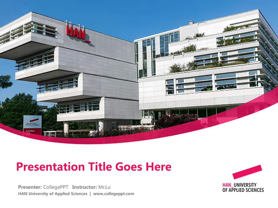 HAN University of Applied Sciences Course/Courseware Creation PPT Template4:3 ratio PPT effect preview image5