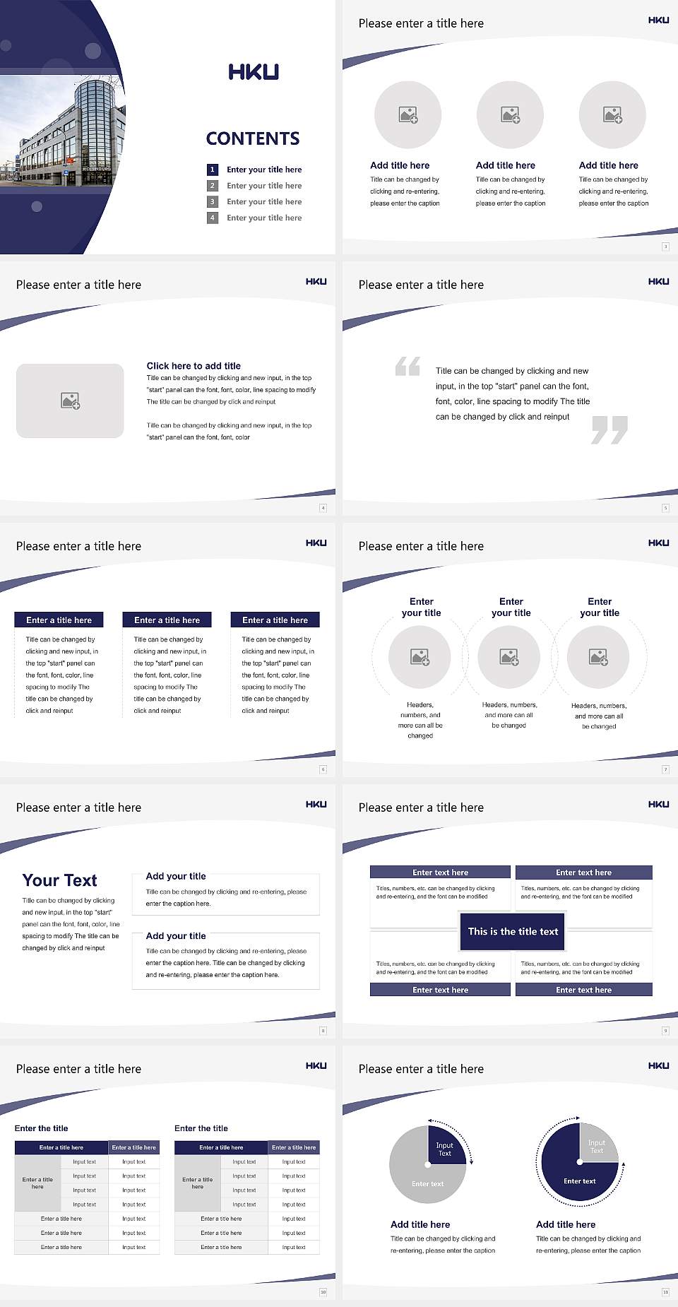 HKU University of the Arts Utrecht Course/Courseware Creation PPT Template4:3 ratio PPT effect preview image2