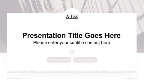 ArtEZ University of the Arts National Scholarship Defense PPT Template