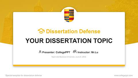 Nyenrode Business University Graduation Thesis Defense PPT Template
