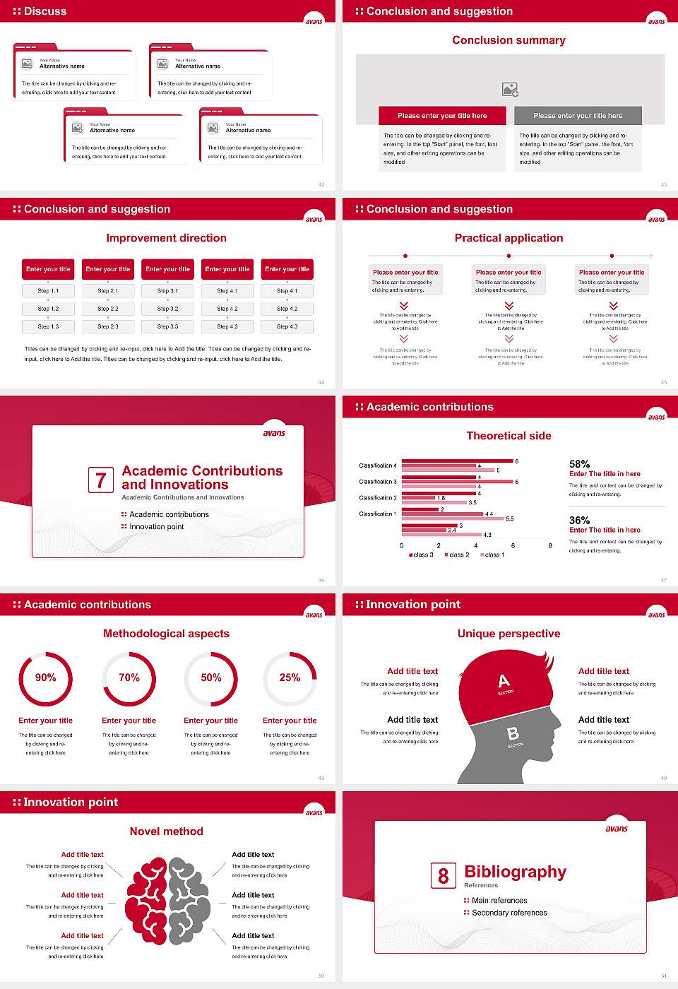 Avans University of Applied Sciences Graduation Thesis Defense PPT Template16:9 ratio PPT effect preview image6