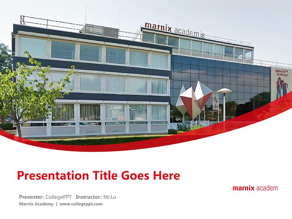 Marnix Academy Course/Courseware Creation PPT Template4:3 ratio PPT effect preview image5