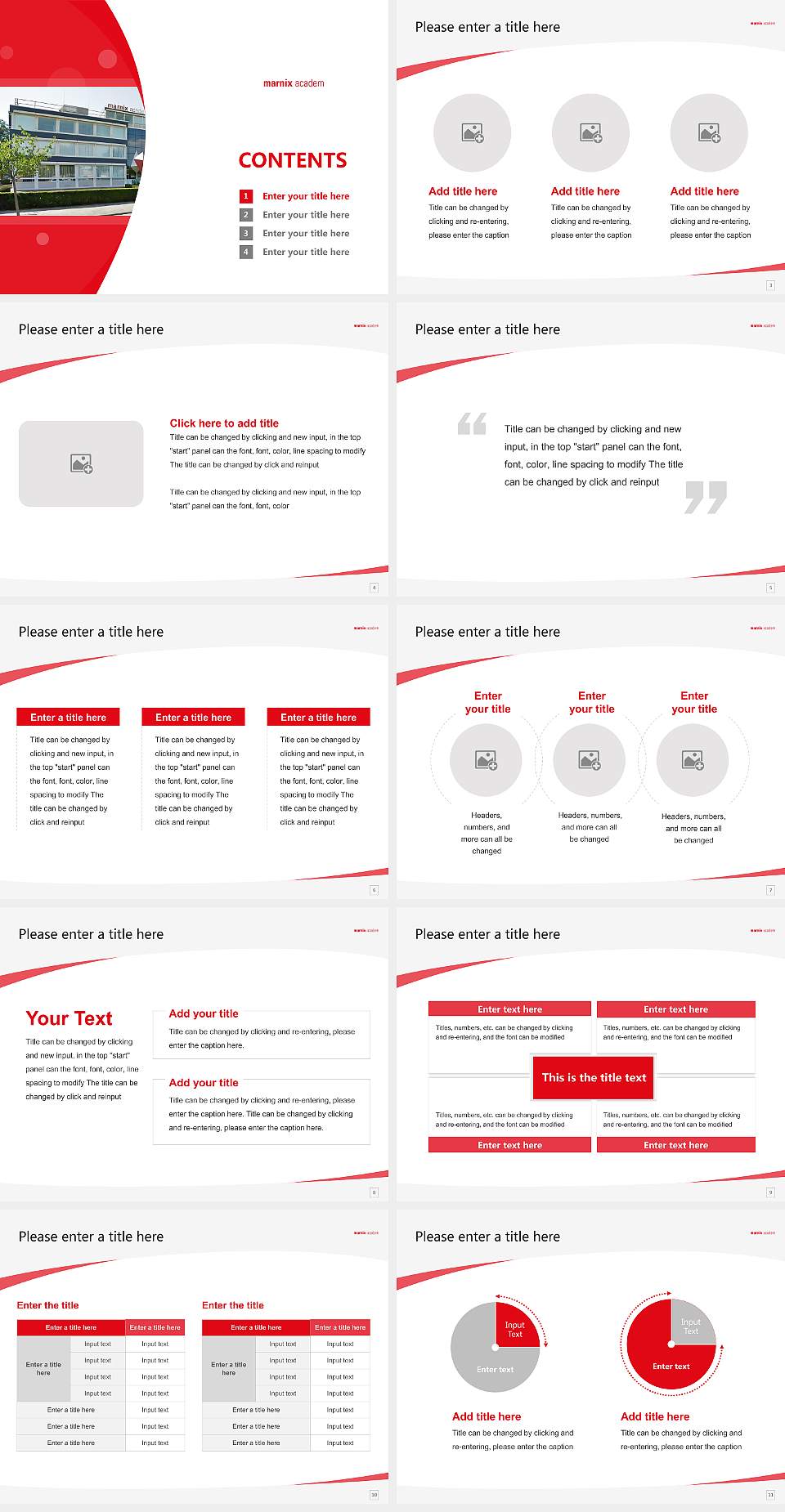 Marnix Academy Course/Courseware Creation PPT Template4:3 ratio PPT effect preview image2